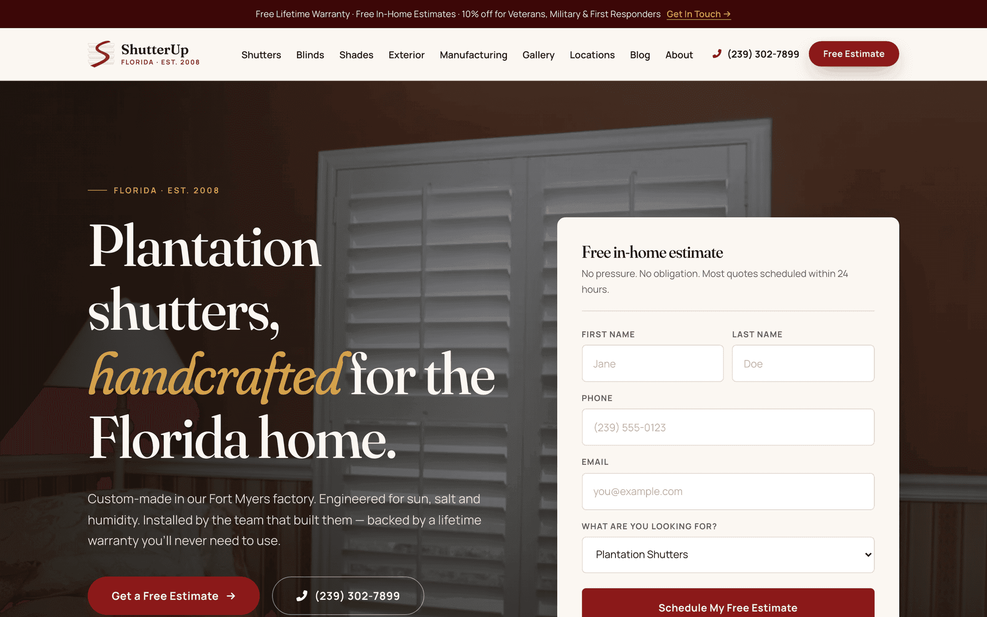 ShutterUp website designed by Venbit