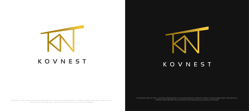 The finished KovNest vector logo Venbit delivered