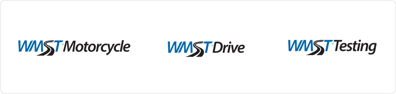 WMST brand family: WMST Motorcycle, WMST Drive, and WMST Testing, designed by Venbit