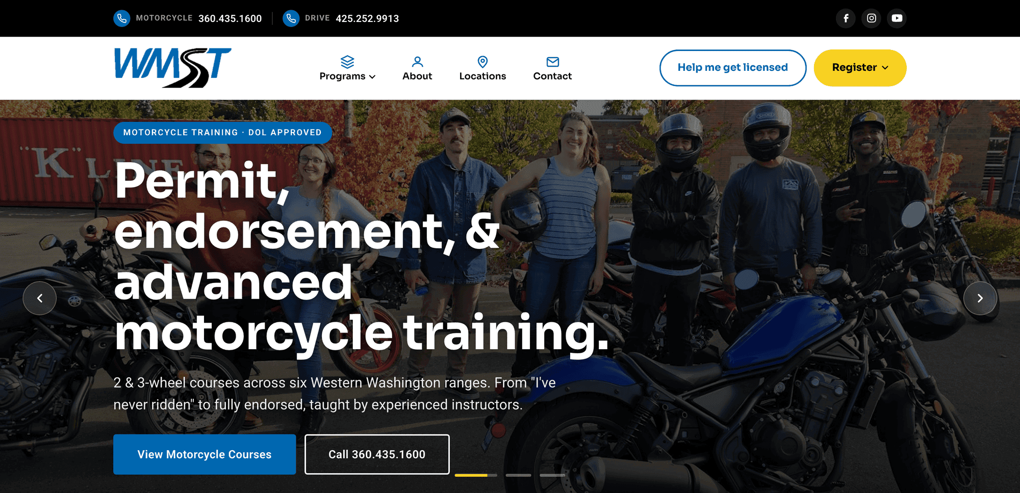 WMST website after the Venbit rebuild