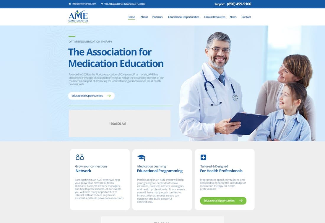 medication-ed.org website by Venbit